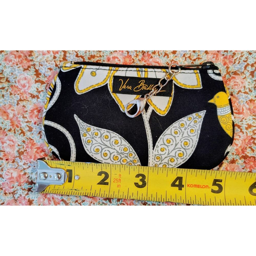 Vera Bradley Yellow Bird Retired Coin Purse Keychain NWOT - Picture 5 of 6